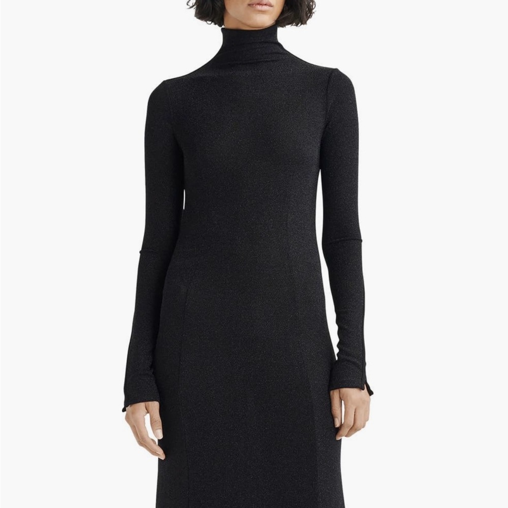 NWT Rag and Bone Black Metallic Lilith Maxi Dress